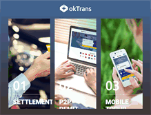 Tablet Screenshot of oktrans.com